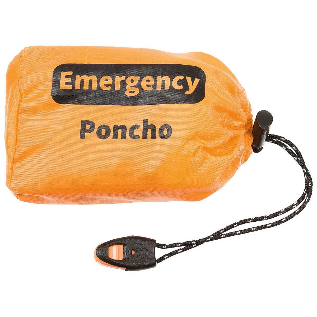 Notfall-Poncho, orange,einseitig alubeschichtet