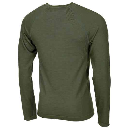 Unterhemd, "Merino 50",oliv