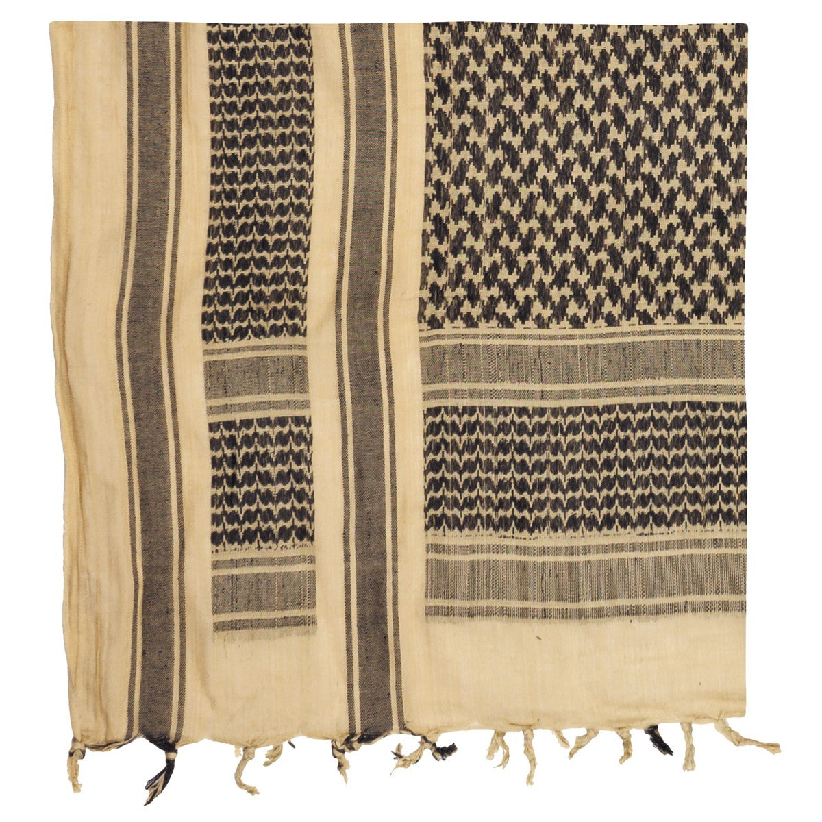 Halstuch, "Shemagh",sand-schwarz