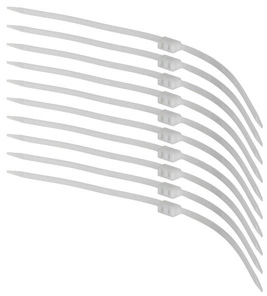 Kunststoffhandschellen,10 St./Pack, 70 x 1,2 cm, weiß