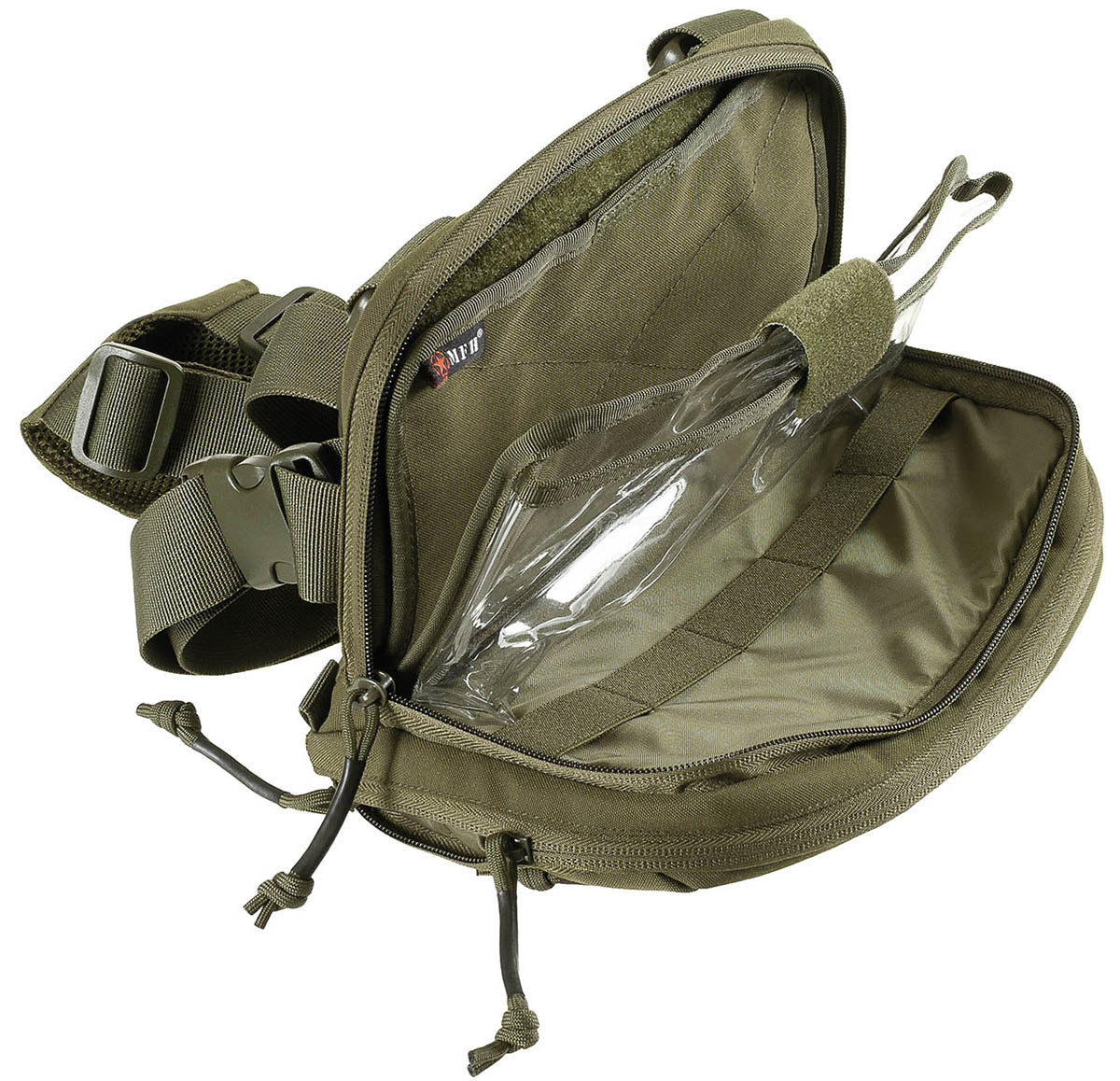 Karten-/Tablet-Tasche,klappbar, oliv