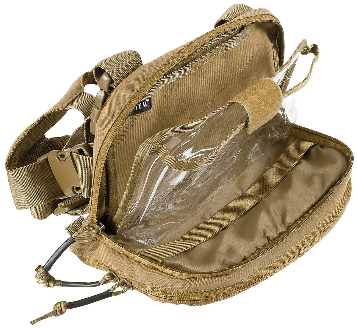 Karten-/Tablet-Tasche,klappbar, coyote tan