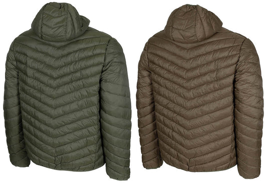 Thermojacke, wendbar, gesteppt, oliv/braun