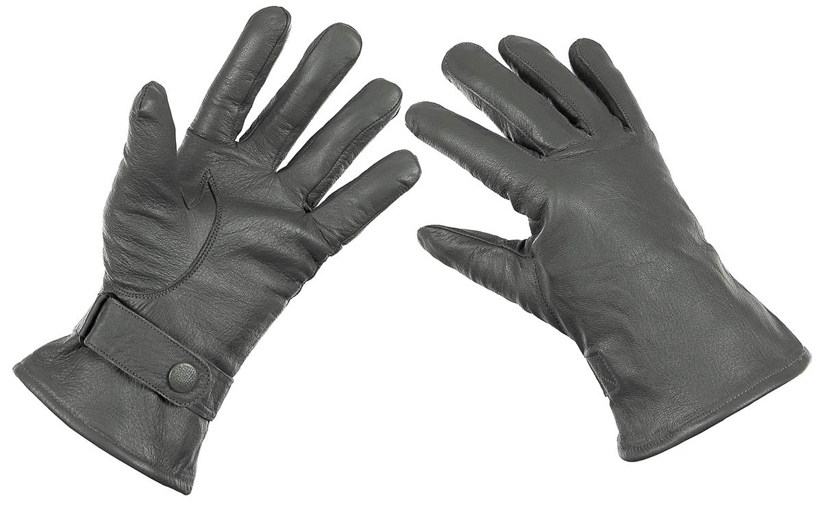 BW Lederhandschuhe,grau
