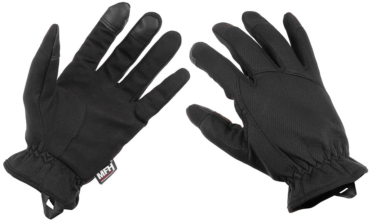 Fingerhandschuhe, schwarz,Lightweight