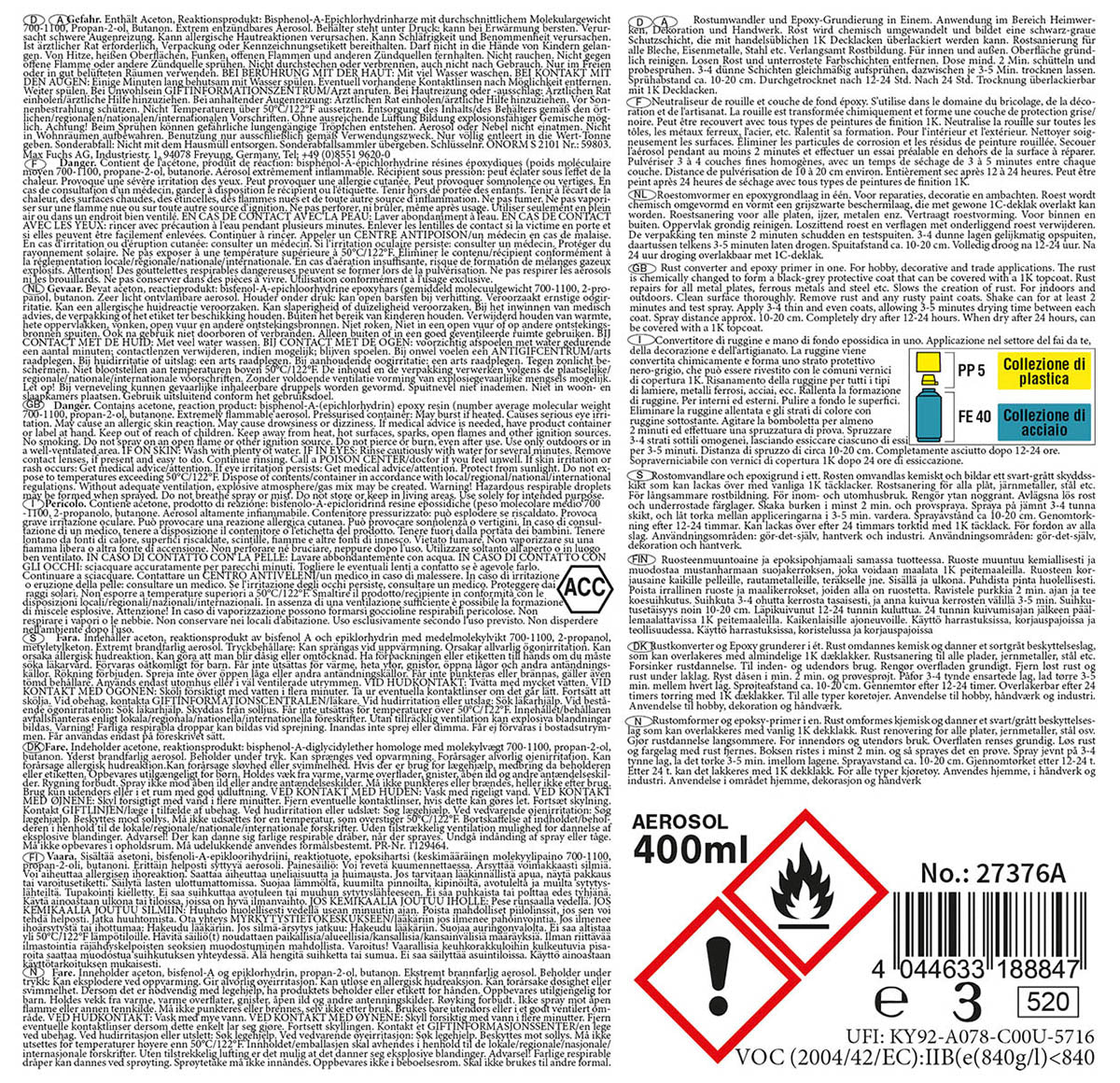 Army Rostumwandlerspray,400 ml