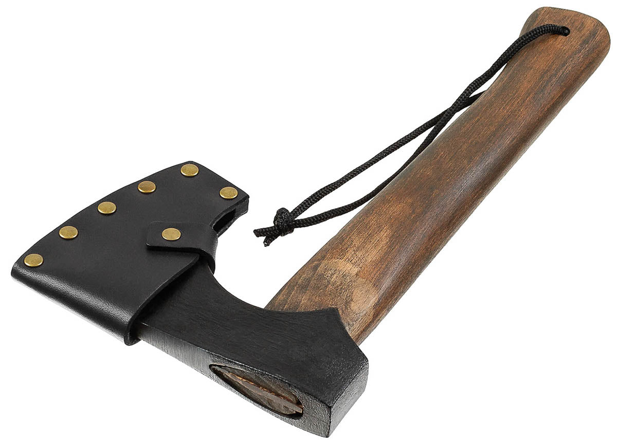 Axt, "Viking", Holzstiel,Lederscheide