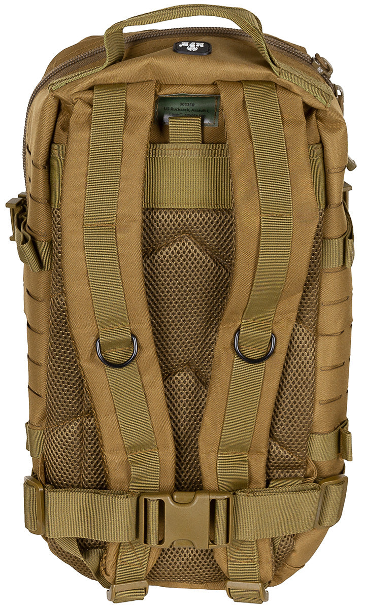 US Rucksack, Assault I,Laser, coyote tan