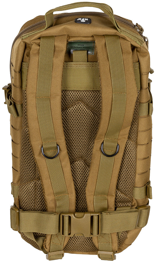 US Rucksack, Assault I,Laser, coyote tan