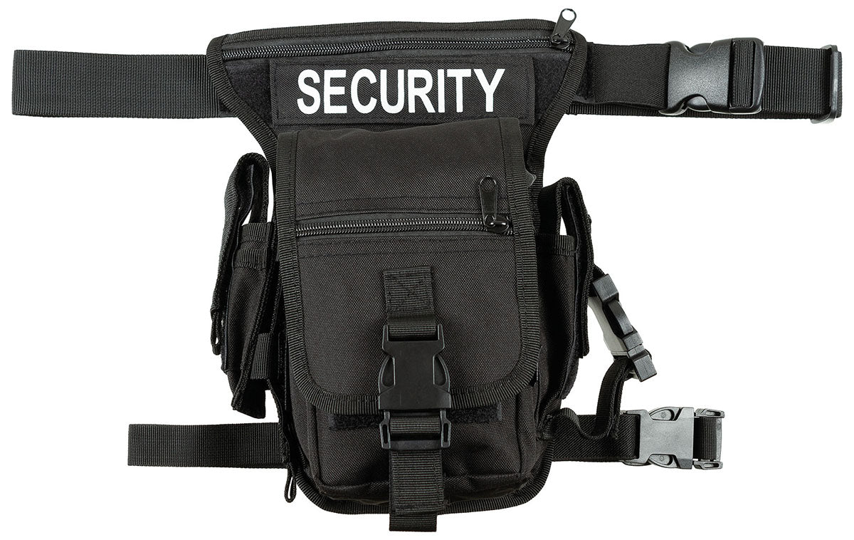 Hip Bag, "Security", schwarz,Bein- und Gürtelbefestigung