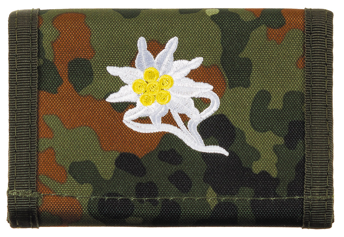 BW Geldbörse, flecktarn,Edelweiß
