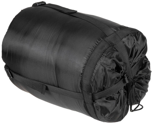 Mumienschlafsack, schwarz,2-lagige Füllung