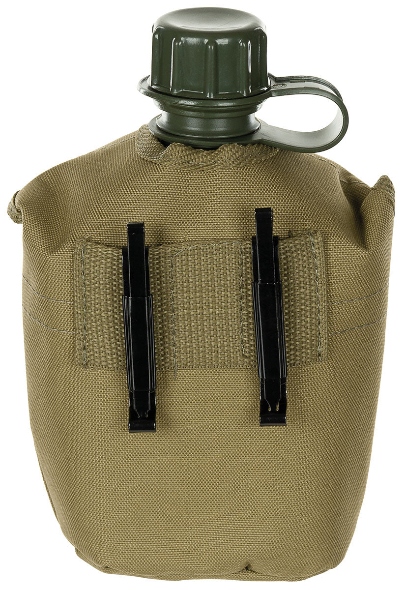 US Plastikfeldflasche, 1 l,Hülle, coyote tan
