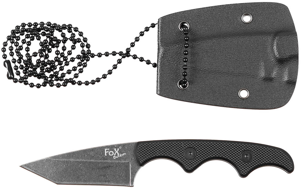 Messer, "Neck II", G10-Griff, Scheide
