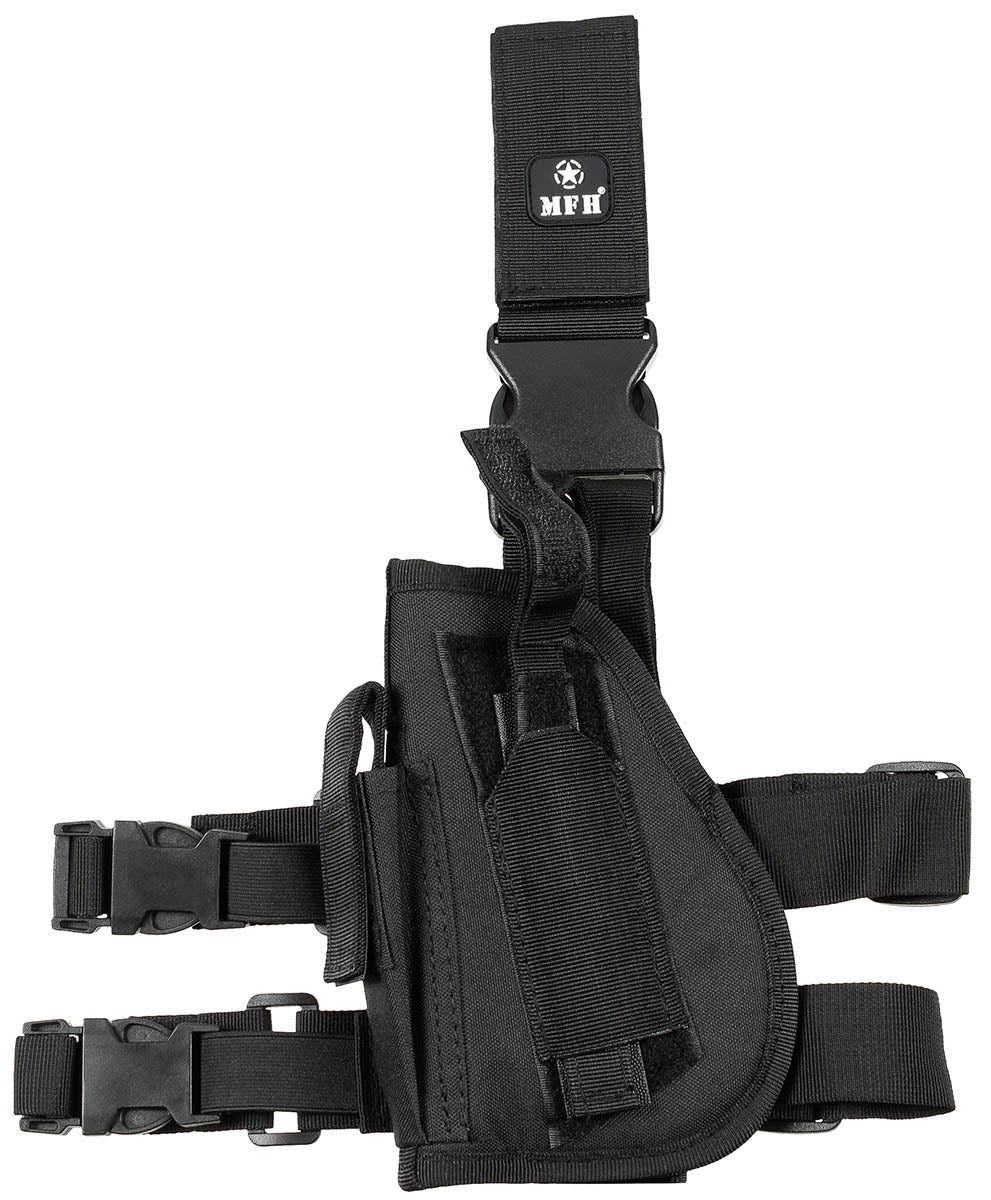 Pistolenbeinholster, links,schwarz