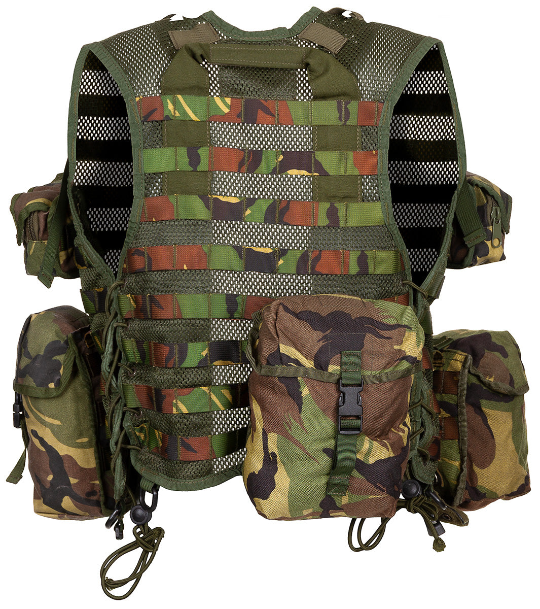 Holl. Gefechtsweste, Modular,NL tarn, 9 div. Taschen, gebr.