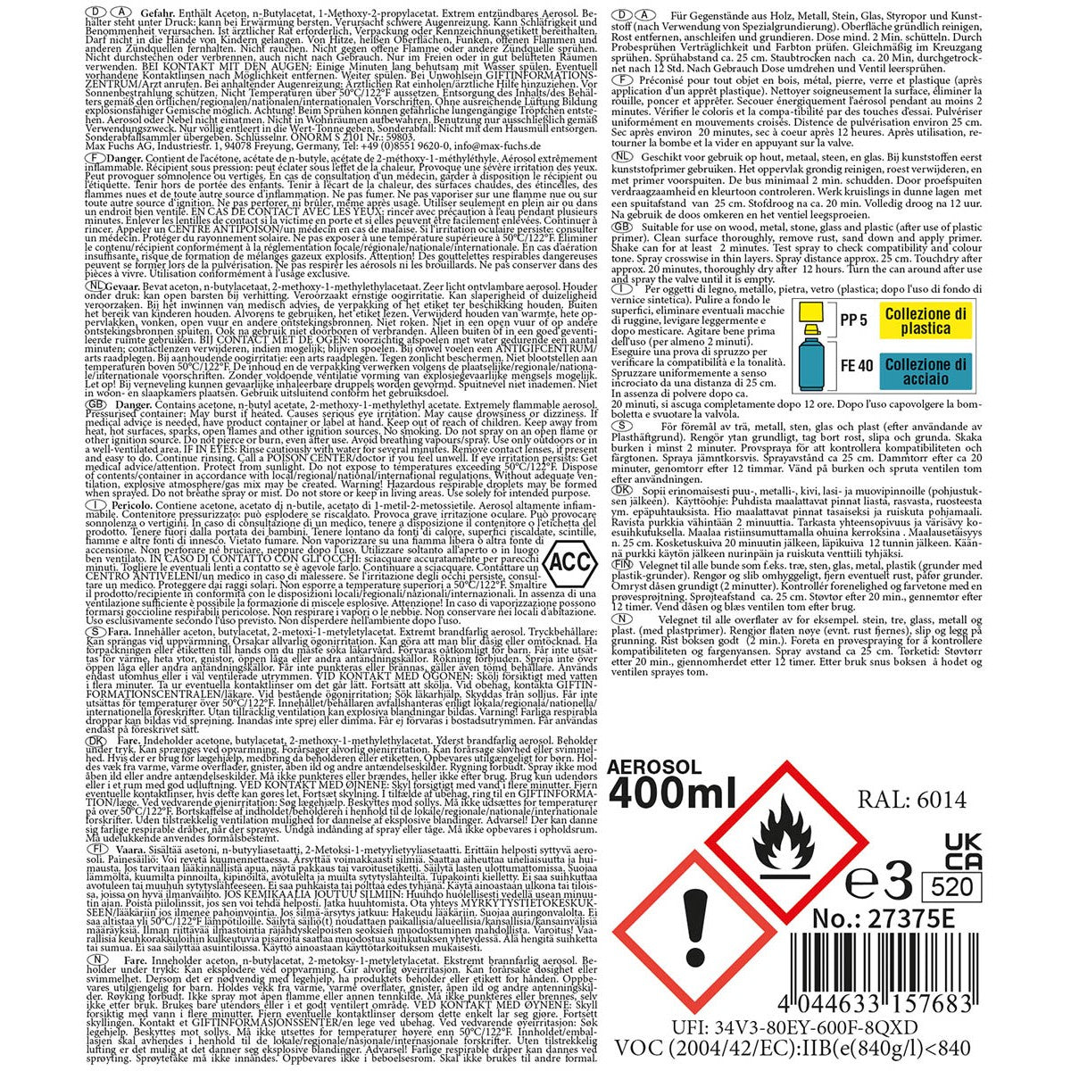 Army Farbspray,OLIV GRÜN, matt, 400 ml