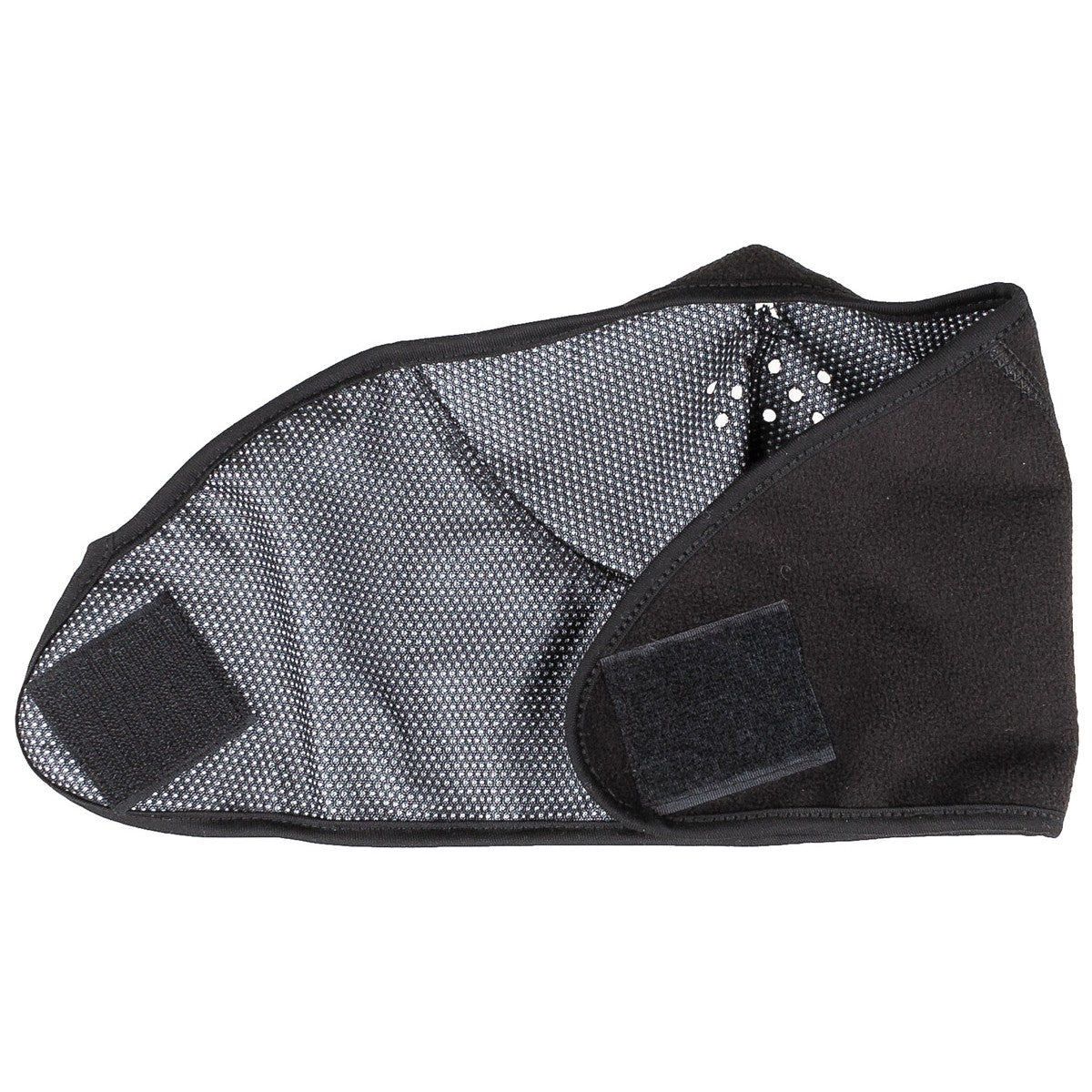 Kälteschutzmaske, Fleece, schwarz, winddicht, wendbar