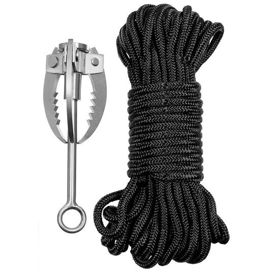 Wurfanker, Metall, klappbar,mit Seil