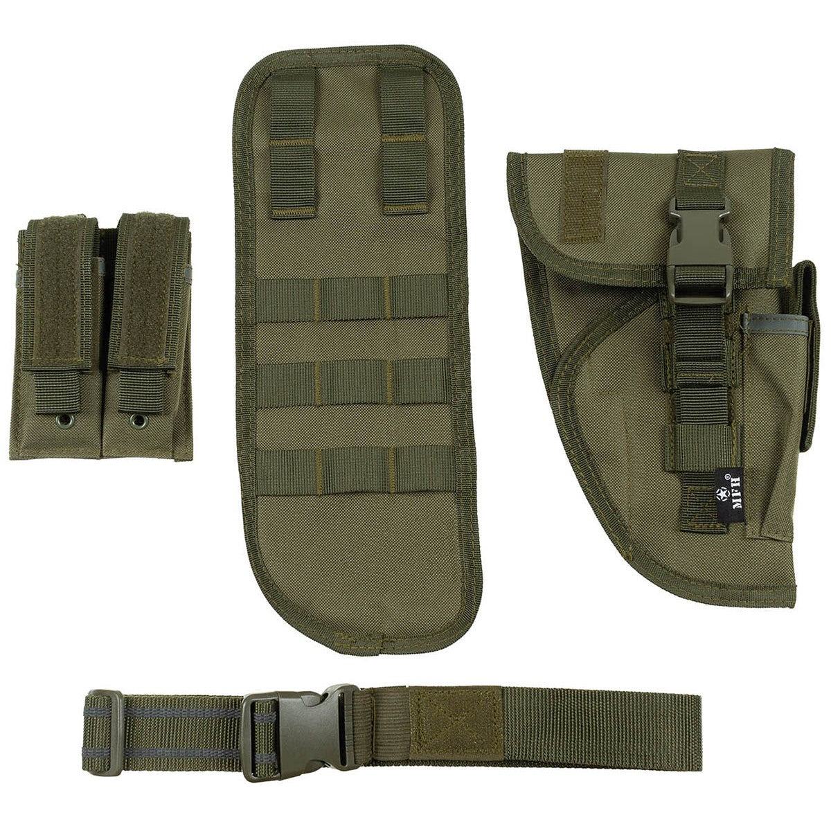 Pistolenbeinholster, oliv,Tactical, rechts