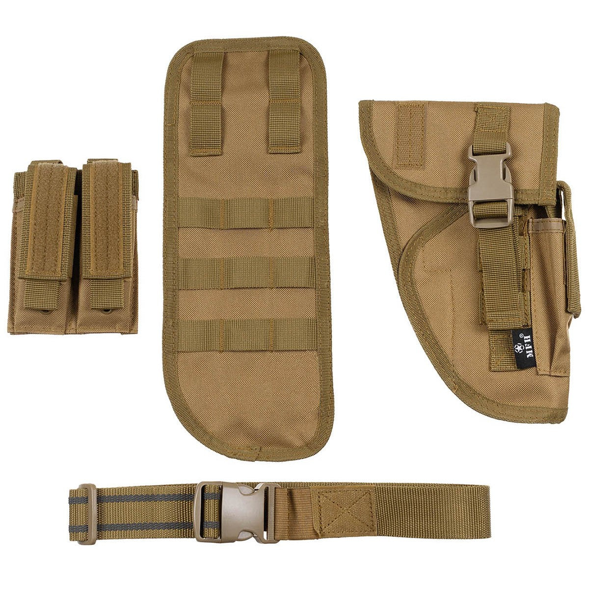 Pistolenbeinholster, coyote,Tactical, rechts