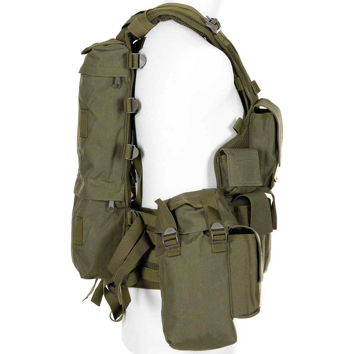 Tactical Weste, div. Taschen, oliv