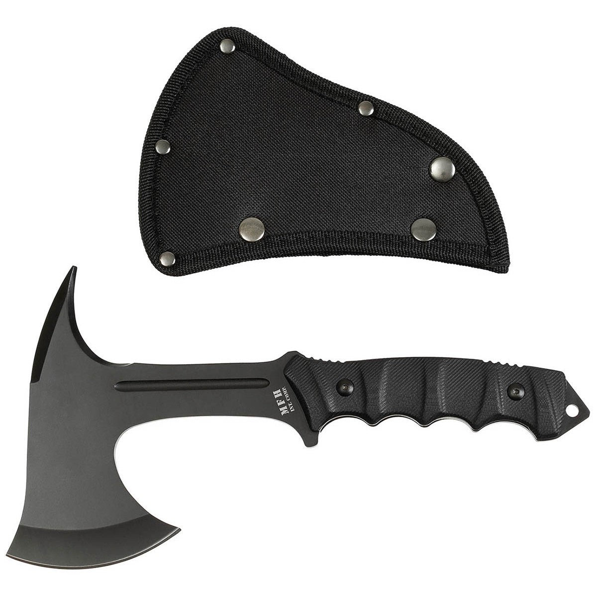 Tomahawk, "Comox", schwarz,G10-Griff, Scheide