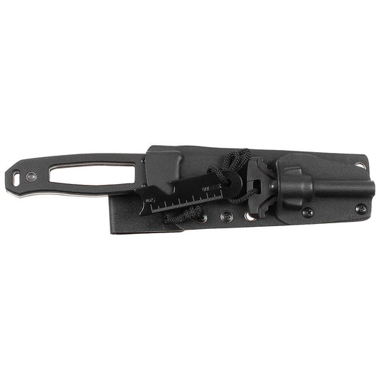 Messer, "Scorpion", G10-Griff,schwarz, Kydex-Scheide