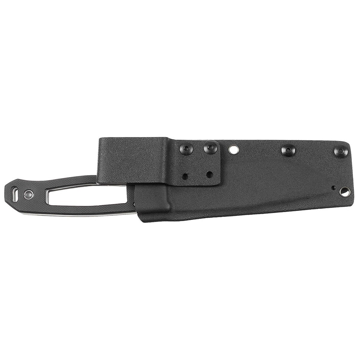 Messer, "Scorpion", G10-Griff,schwarz, Kydex-Scheide