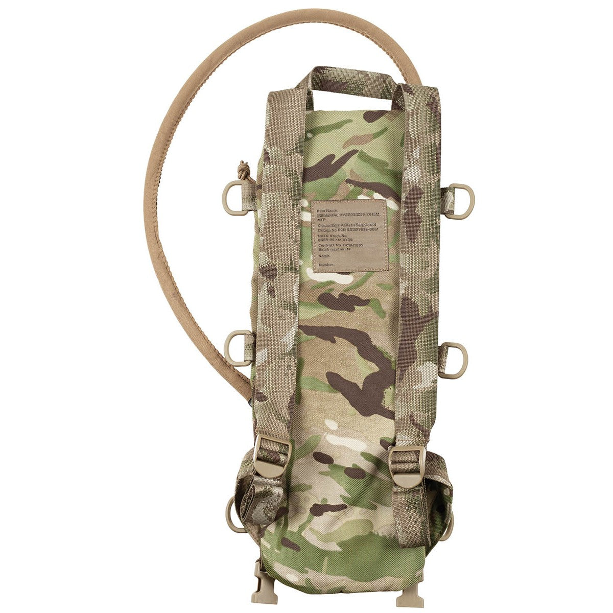 Brit. Trinkrucksack, MTP tarn,mit TPU-Beutel, gebr.