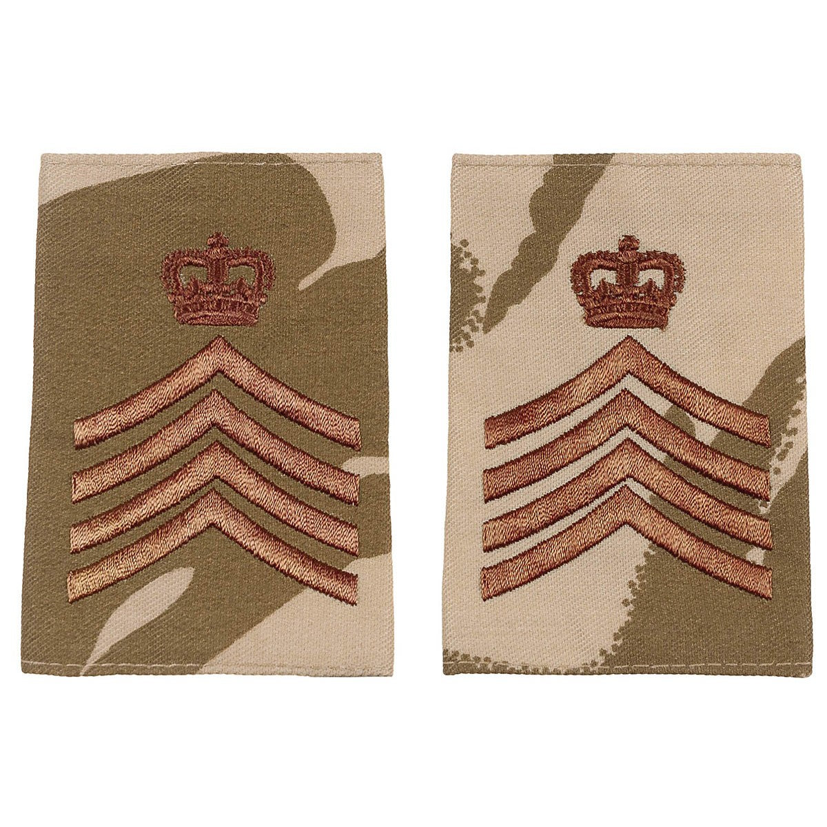 Brit. Schulterklappen, desert,10 Paar, DRUM MAJOR, neuw.