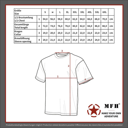 US T-Shirt, halbarm,flecktarn, 170 g/m²