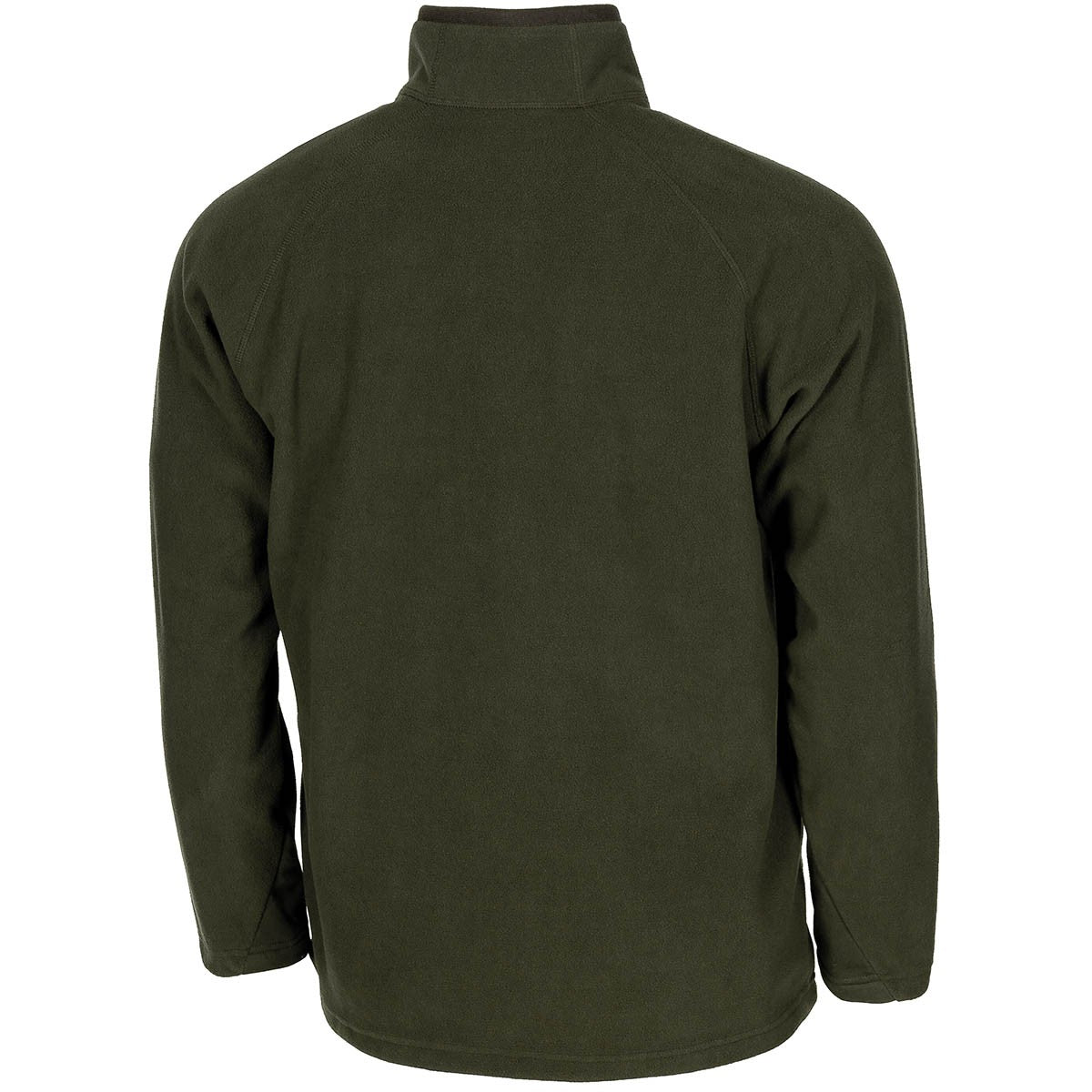 Shirt, "Troyer", Microfleece,langarm, oliv, 200 g/m²