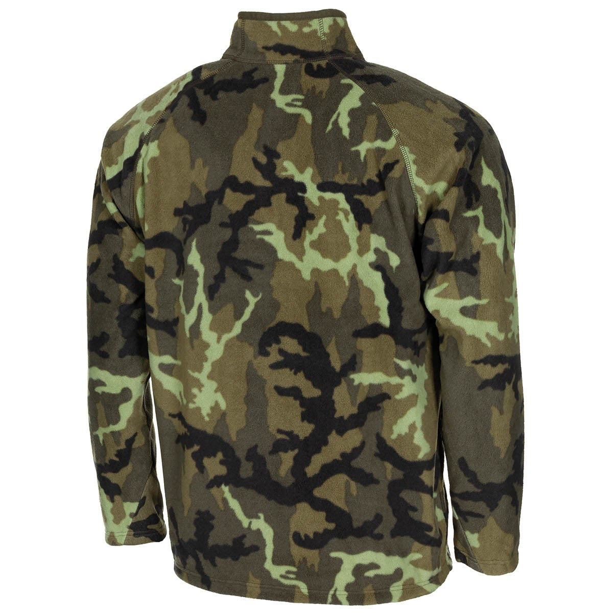 Shirt, "Troyer", Microfleece,langarm, M95 CZ tarn, 200 g/m²