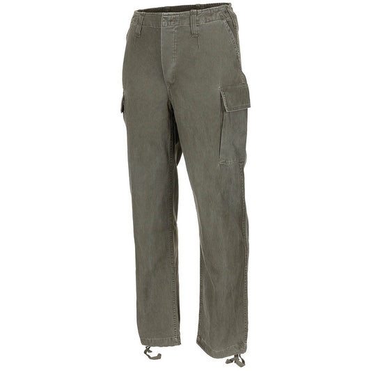 Moleskinhose, oliv-stonewashed