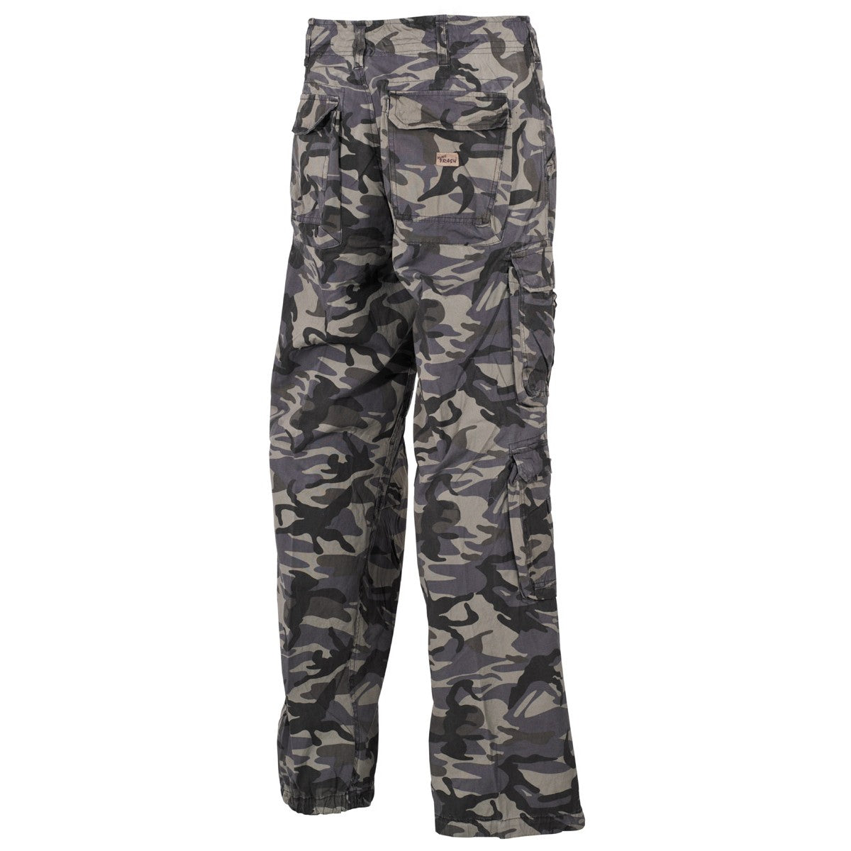 Cargohose, "Defense", combat-camo, PT, vintage trash wash