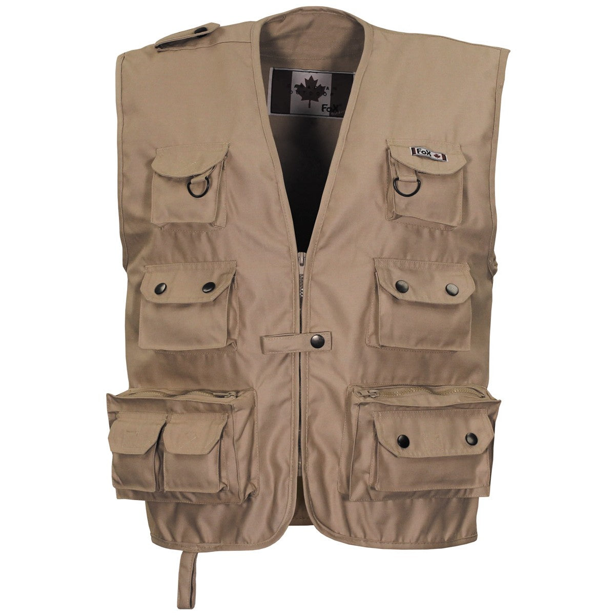 Outdoor Weste, khaki,schwere Ausführung
