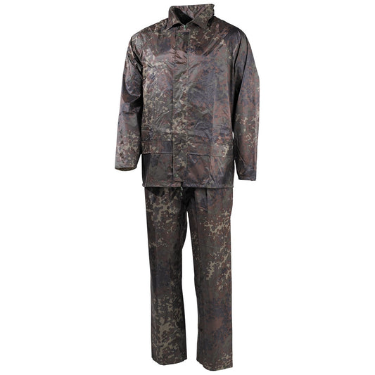 Regenanzug, 2-teilig,flecktarn