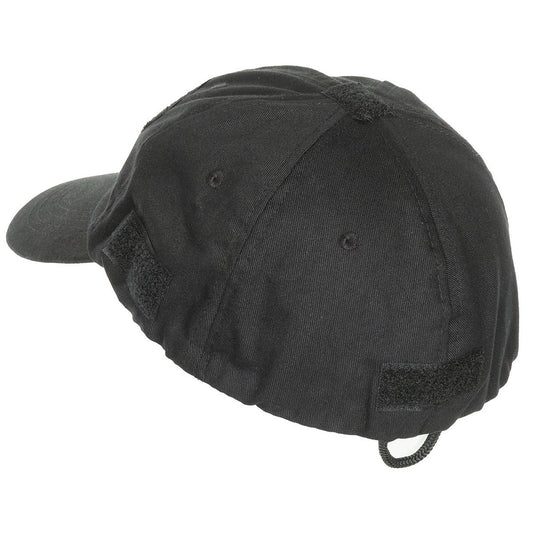 Einsatz-Cap, mit Klett,schwarz