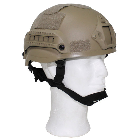 US Helm, "MICH 2002", Rails,coyote tan, ABS-Kunststoff
