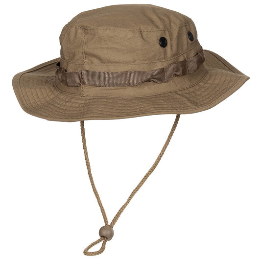 US GI Buschhut, Kinnband, GIBoonie, Rip Stop, coyote tan