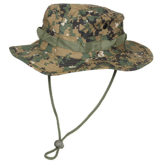 US GI Buschhut, Kinnband, GIBoonie, Rip Stop, dig. woodl.