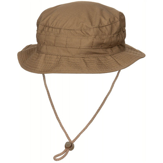 Brit. Buschhut, mit Kinnband,SF Boonie, R/S , coyote tan