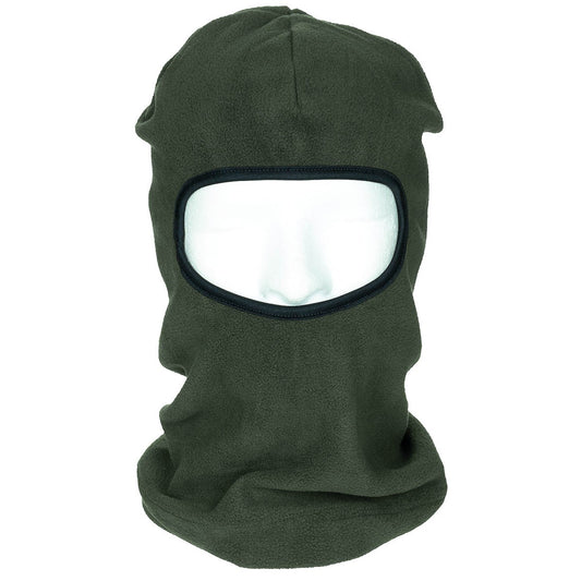 Balaclava, 1-Loch, oliv,Polyester-Fleece