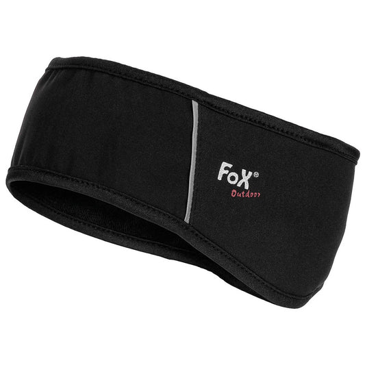 Stirnband, Softshell, schwarz, wasser-, winddicht