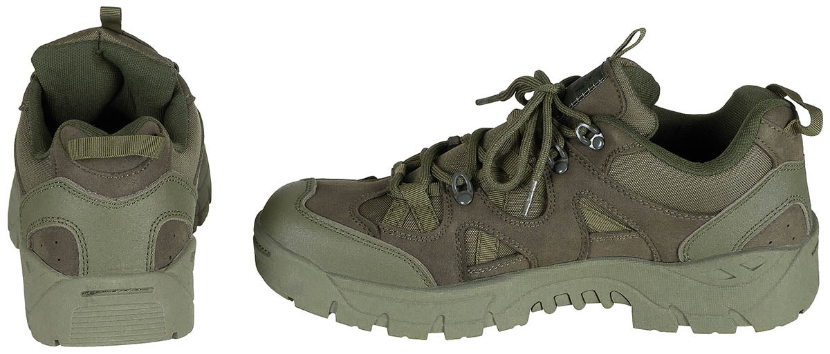 Halbschuhe, "Commando",oliv