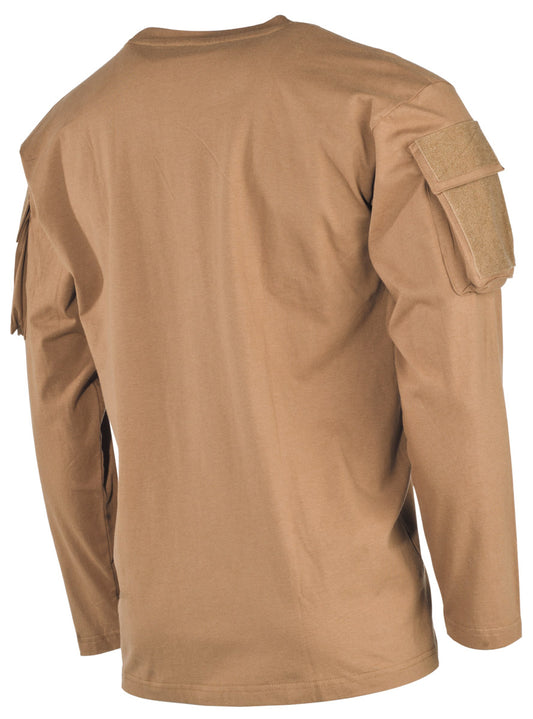 US Shirt, langarm, coyote,mit Ärmeltaschen