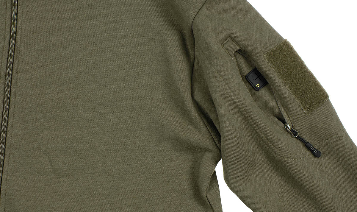 Sweatjacke, "Tactical",oliv