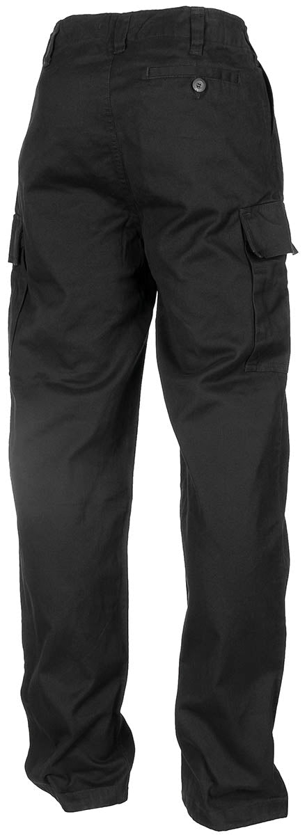 Moleskinhose, schwarz-stonewashed