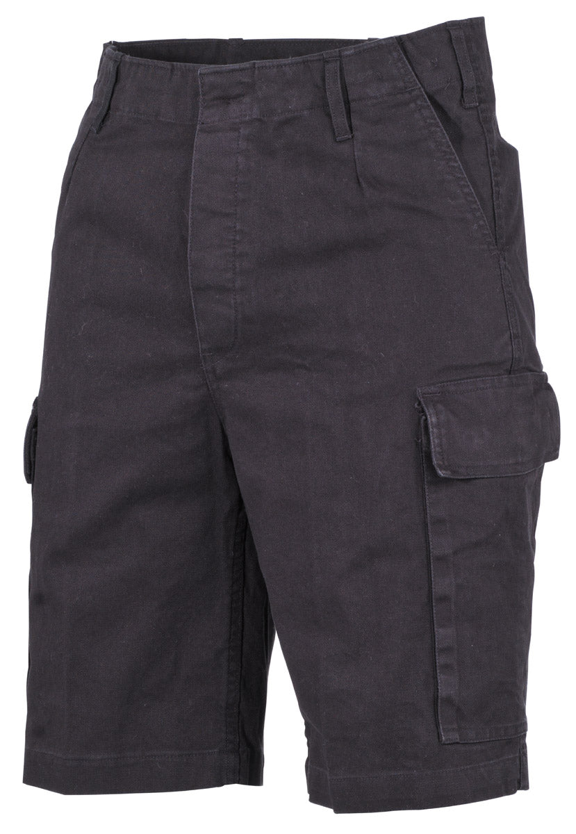 BW Moleskin Bermuda, schwarz-stonewashed